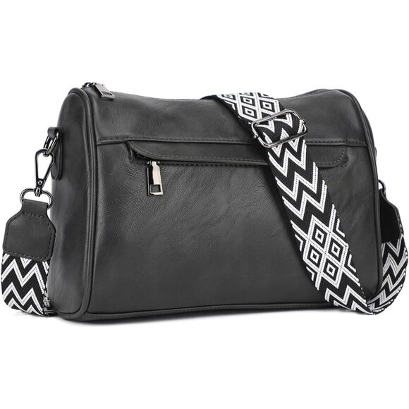 Crossbody Purse Women PU Leather Small Organizer Multiple Pockets - Picture 1 of 6